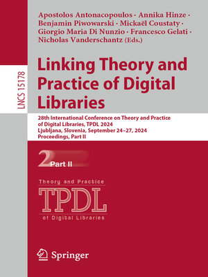 cover image of Linking Theory and Practice of Digital Libraries